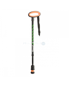 Canne FLEXYFOOT poignée ovale noir - 1pc