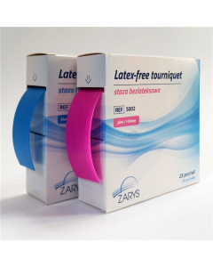 Garrot sans latex 25 x 45cm - rose - 25pc