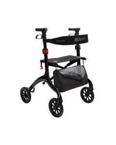 Rollator Toronto Carbon zwart - 4 wielen