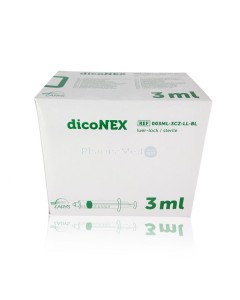 Seringues ZARYS dicoNEX 3ml luer lock /100pc