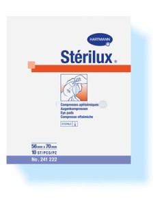 STERILUX compresse oculaire. 56x70 st. - 10pc