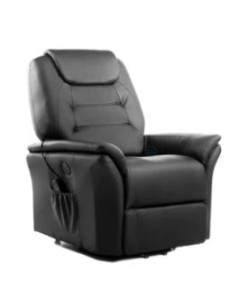 Fauteuil releveur massant/chauffant noir