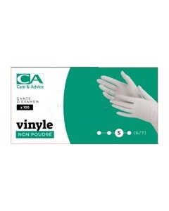 Gants vinyl non poudrés large - 100pc