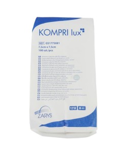 Compresses de gaze NS ZARYS 7,5x7,5cm /100pc