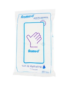 Washandje Wegwerp Vochtig ROMED - 8st
