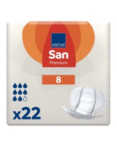 ABENA SAN 8 Premium Couche anatomique - 2500ml/8G - 22pc