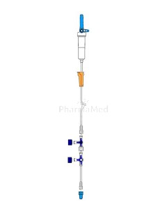 Set à perfusionSTOPAR - 2 robinet à 3 voies