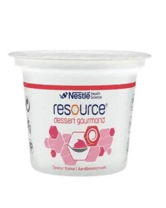 Nestlé Dessert gourmand - Crème hyperprotéinée fraise - 4x125gr