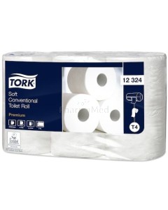 Papier toilette Tork 2 plis 49,5m T4 400cp - 42 rouleaux