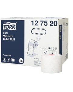 Papier toilette TORK COMPACT SOFT 2pli 90m - 27 rouleaux