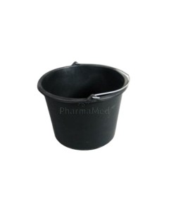 Seau gradué 12L plastique lourd noir - 1pc