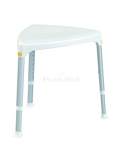 Tabouret de douche – triangulaire - hauteur réglable - 1pc