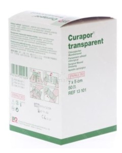 CURAPOR Transparent ST 7x5cm - 50pc