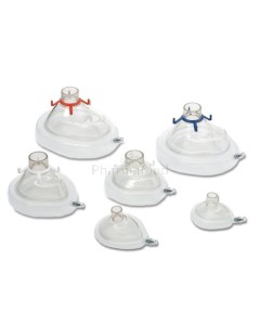 Masq. anest. AMBU UU bourrelet Adulte M/T5 crochets - 20pc
