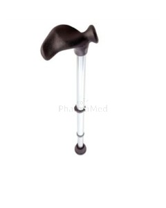 Canne - poignée anatomique - droite - 1pc