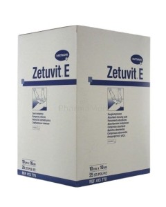 Compresses absorb. ST ZETUVIT E 10x10cm - 25pc