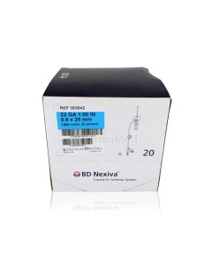 BD Cath. fermé double port 22G (0,9x25mm)/20p