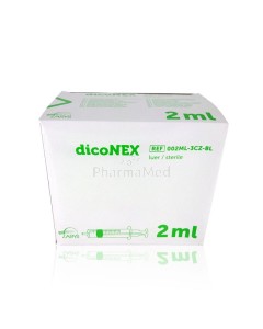 Seringues ZARYS dicoNEX sans latex - 2ml -100pc