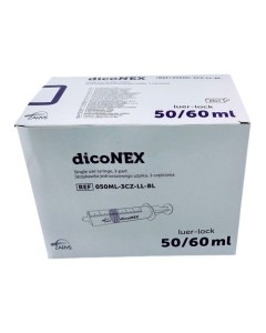 Seringues ZARYS dicoNEX 50ml luer lock - 25pc