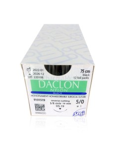 DACLON 5/0 19mm 75cm Noir - 12fils