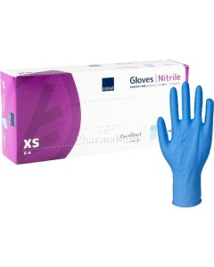 Gants nitrile non-poudrés ABENA 30cm XS- 10 x100pc