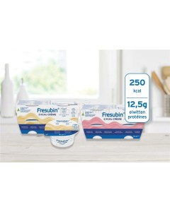 Fresubin 2 kcal crème dessert - Fraise des bois - 4x125gr - Fraise des bois - 4x125gr