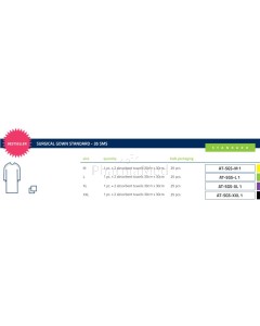 Casaque chirurgicale 35SMS XXL ZARYS ..(25pc)