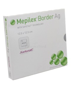 MEPILEX BORDER AG 12,5x12,5cm - 5pc