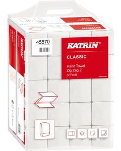 Essuie-mains Katrin Classic Zig Zag 2 Handy Pack 20x200pc