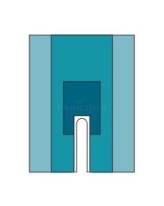 Champs fendus ST 200x260cm, fente 7x102cm 2x14pc