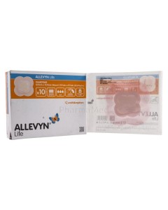 ALLEVYN LIFE - M - 12,9X12,9cm - 10pc