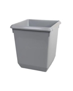 Poubelle à papier carrée gris 21L - 1pc