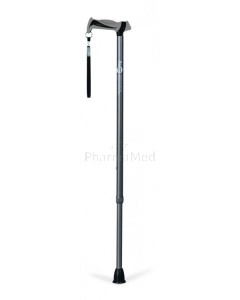 Canne à poignée derby réglable 71-99cm grise