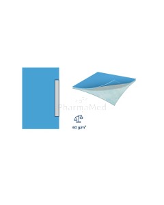 Champ chirurgical 2 plis 150x200cm avec bords adhésifs - 20pc