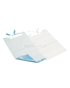 Bavoir + PE 38x70cm avec lanières - 50pc