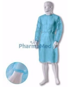 Blouse médicale ZARYS manches long./élast. - 30gr vert L - 10pc
