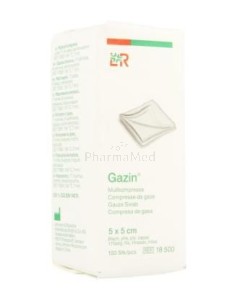 Compresses gaze NS L&R 5x5cm - 100pc