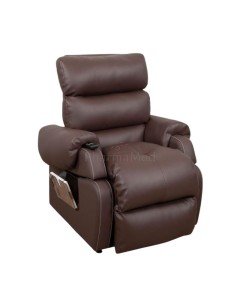 Fauteuil releveur COCOON1, 2 moteurs, L:50cm et P45/55cm, chocolat