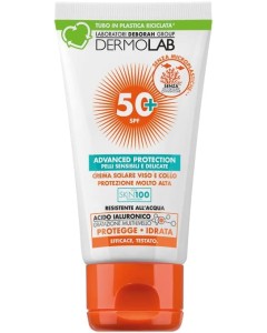 DERMOLAB zonnebrandcrème voor gezicht en hals SPF50+ - 50ml