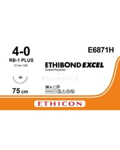 ETHIBOND EXCEL 4/0 E6871H RB-1 75cm - 36fils