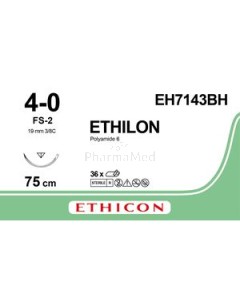 ETHILON 4/0 FS-2 3/8 19mm EH7143BH 75cm - 36fils