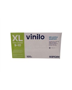 Gants Vinyl SANTEX non poudrés - XL - 100pc