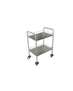 Guéridon en inox 2 étages - 1pc