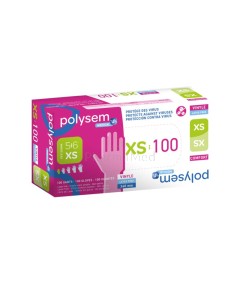 Gants vinyl POLYSEM non poudrés - X-SMALL - 100pc