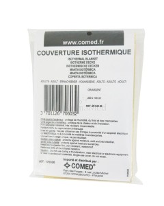 Couverture de survie isothermique - 220x140cm- 1pc