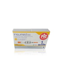 Seringues insuline PIC - 1ml G30 12,7mm - 3 x 10pc