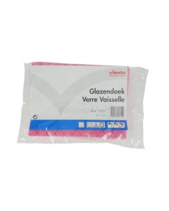 VILEDA VERRE VAISSELLE rouge - 53x49cm - 1pc