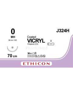 VICRYL 0 J324H MH 70cm - 36fils