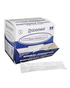 RATIOMED Pince disposable stérile 12.5cm - 50pc