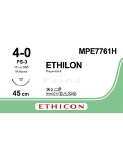 ETHILON 4/0 USP MPE7761H PS-3 45cm - 36fils